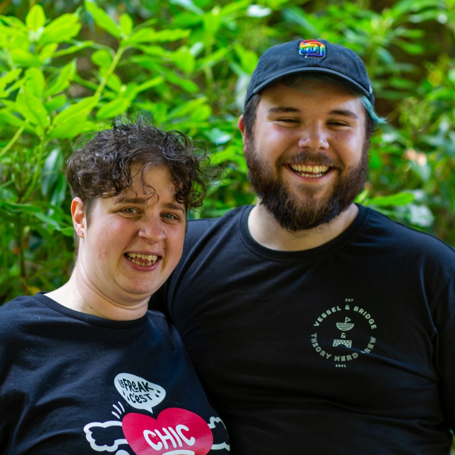 Hazel and Kieran after a long time out of the Lab.