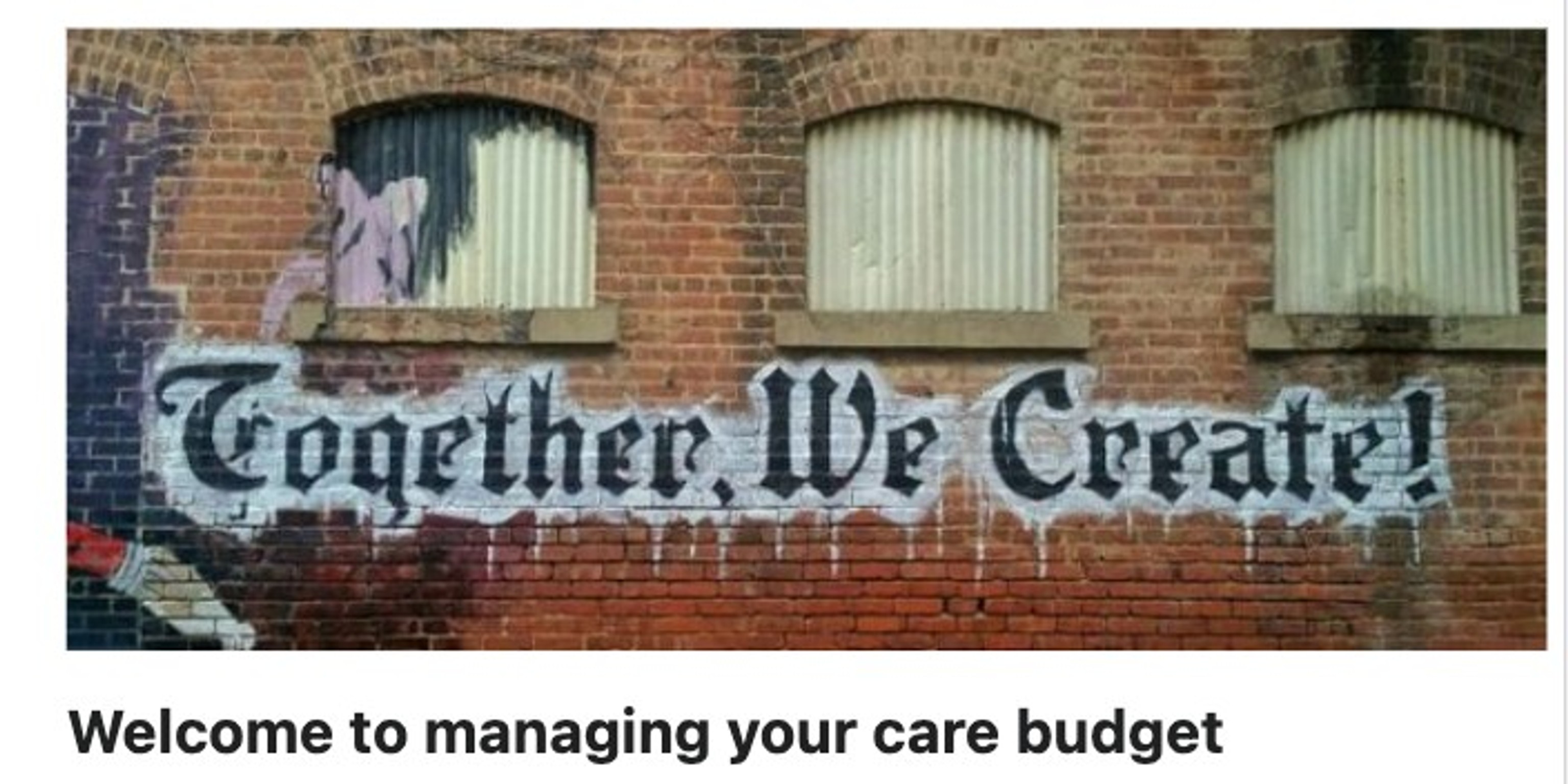 Exploring Experiences of Self-Directed Care Budgets